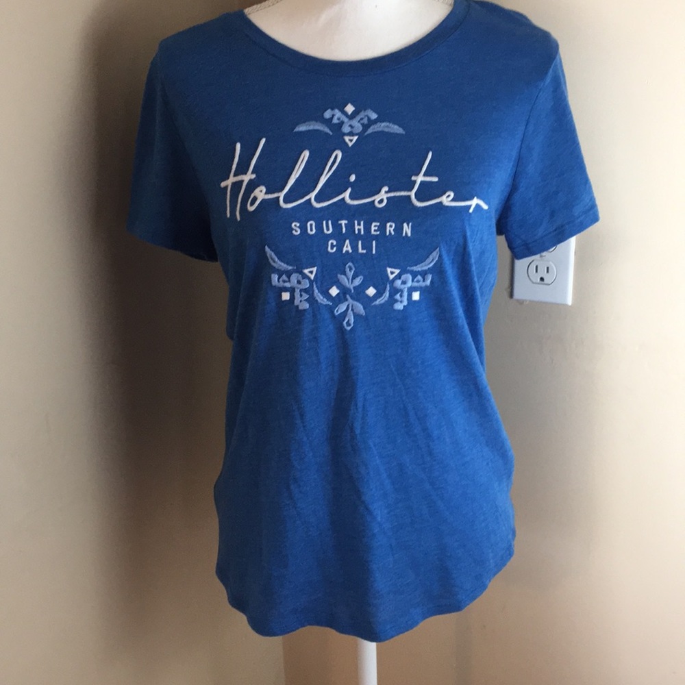 hollister blue top